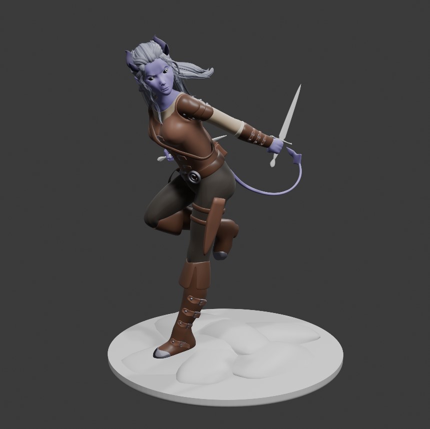 a 3D model of a devilish character